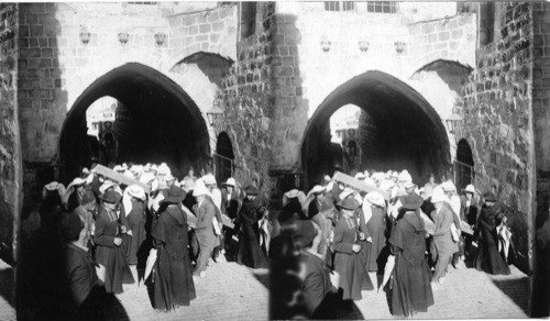 Scene in Palestine. Procession of the Cross