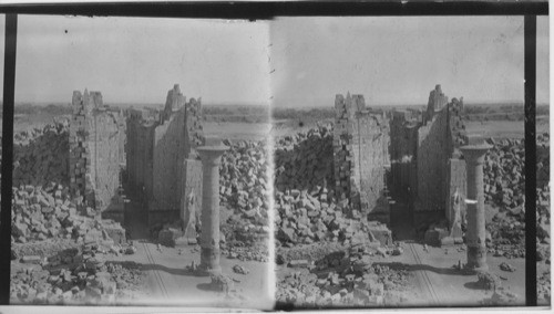 Ruins of Temple of Amon from The First Pylon, Karnak, Egypt