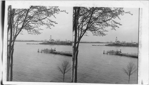 Lake Champlain. The Champlain Memorial at Crown Point. New York