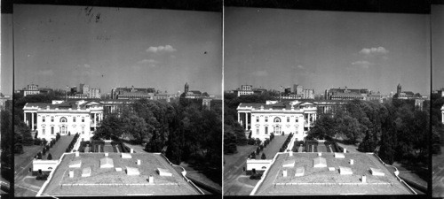 White House over President Office Bldg. Wash. D.C