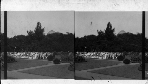 Picnic of the Four "H" Club of Boys & Girls, (Head, Hand, Heart, & Health) Grounds of the Agriculture Bldg., Wash., D.C