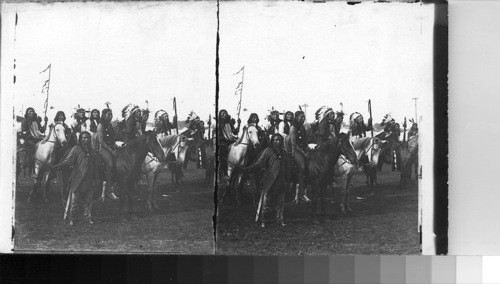 Feathered and Painted Braves of the Warlike Sioux Indians, Nebraska