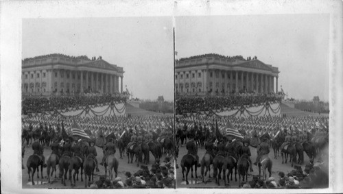 West Point Cadets before North Wing of the Capitol, Inauguration Day, 1913. Washington, D.C