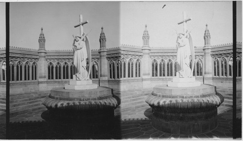 Monument to the Massacred women and children at Cawnpore. India