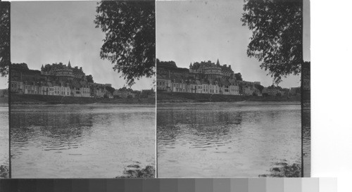 Amboise Chateau on the Loire. Amboise, France