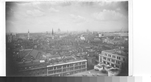 Bird's eye view of London