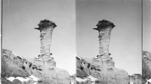 Petrified Forest, Arizona. (Eroded Rock-probably in Petrified Forest District.)