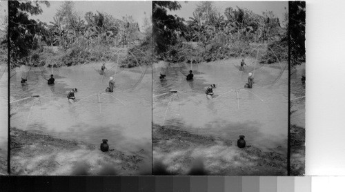 Fishing with nets, Batavia, Java