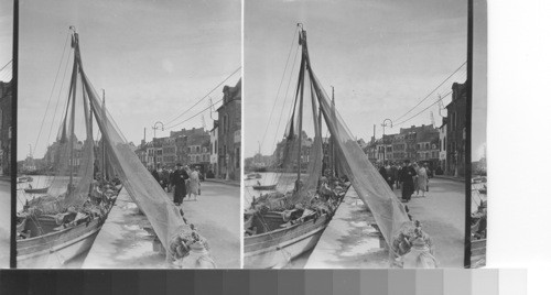 Ships (etc.) at Le Croasic [Le Croisic], Fance. Sardine fishermen's boats at Le Croasic [Le Croisic], France