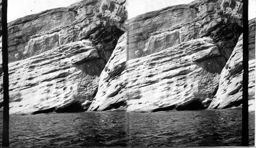 Rock Bank Along St. Lawrence River, Quebec, Canada