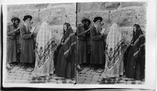 Jews at Wailing place, Jerusalem, Palestine