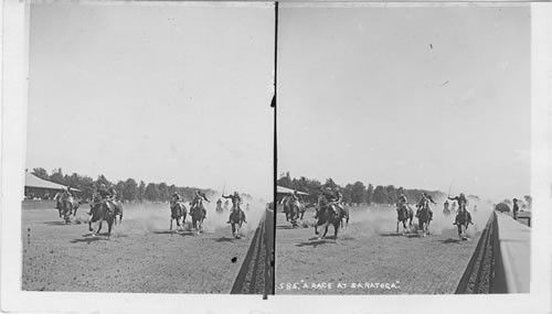 A Race at Saratoga. N.Y