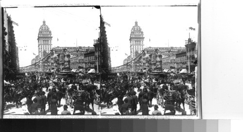 "Busy Market Street of the City of the Golden Gate, San Francisco, Calif." c.1901. [Both X5949 & X5949C have separate negatives]