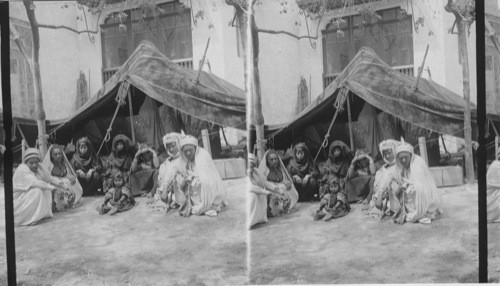 Weavers and their families of Tunis, Paris Expo, 1900 France