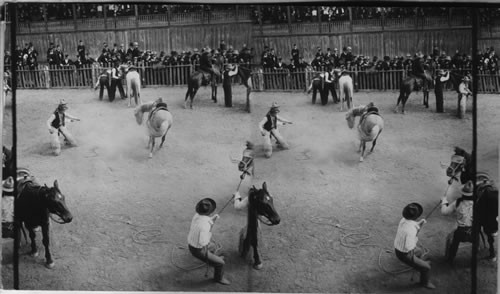 Pres. Roosevelt attending a Wild West Show. Wyoming