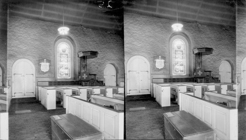 Original Pulpit and Original Door in Old Swedes Church, Wilmington, Del