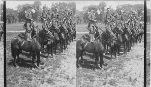 Cavalry Drill at West Point, N.Y