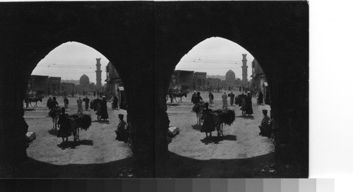 To tombs of the Mamlukes from Shari el Zarayib Arch. Cairo, Egypt