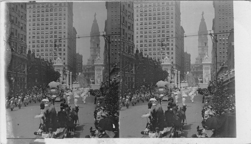 The Court of Honor during the Elks Greatest Parade, Philadelphia, July 18, 1907