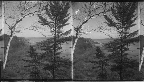 Looking towards Diamond Point from Wolfe's Cave. Quebec, Canada