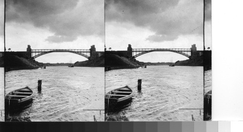 Kiel canal bridge near Kiel, Germany