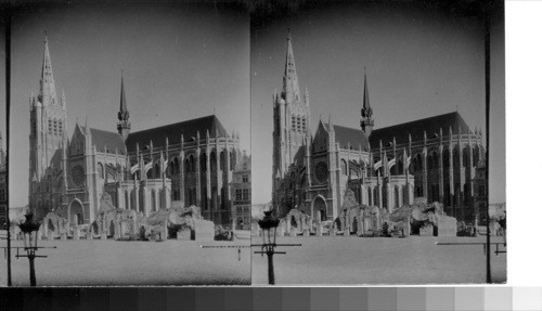 The Reconstructed Cathedral, Ypres, Belgium. April 1933 service