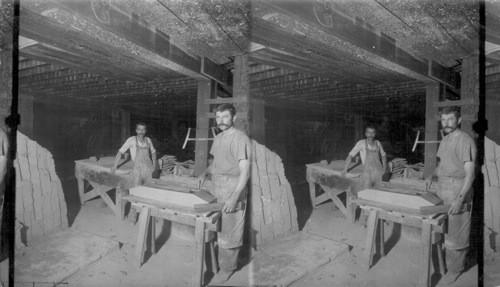 Workmen Molding Special pieces of Terra Cotta for Building purposes, St. Louis, Mo