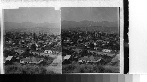 Birds eye view of Santa Barbara, California