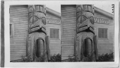 Entrance to Huyder John's home. Kasa-An Village, Alaska