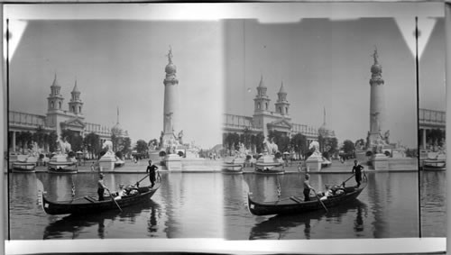 World's Fair. [Plaza of St. Louis] [ The Tower of the Louisiana Monument raising its figure of Peace high in the air.]