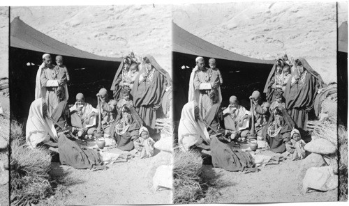 A Bedouin family near Horeb Egypt