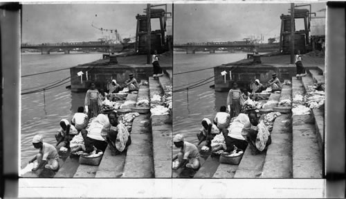 Washerwoman At The Pasig River, Near The Bridge Of Spain, Manila, P.I. Obsolete Or Otherwise Not Very Usable E E Baker, 1929