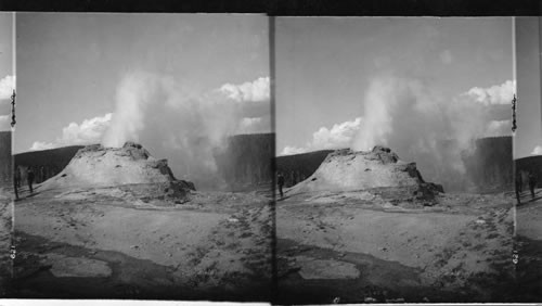 Geyser. Yellowstone Park, Wyo