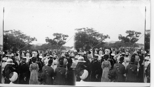 Prince of Wales. India. The Princess Talking to Mah Holkar of India at Garden Party. Indore