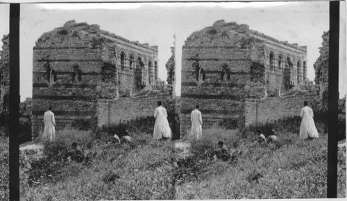 Ruins of Constantine Castle Constantinople. Turkey