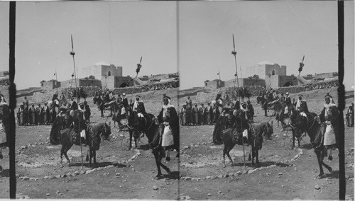 Sheikh Rachid and his men. Jerusalem. Palestine