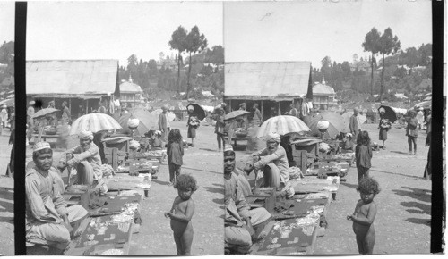 Jewelry sellers in market - Darjeeling India