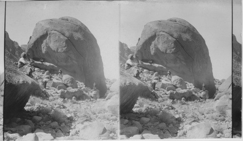 A Rock, on the way to the Promised Land. Egypt. Sinai Peninsula