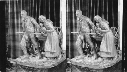 Handcart Pioneers Crossing the Plains, L.D.S. [Latter Day Saints] Exhibit, Hall of Religion, Century of Progress, Chicago, Ill., 1933