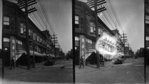 Pender Street, Chinatown in Vancouver, B.C. said to be one of the largest Chinatowns of the west coast