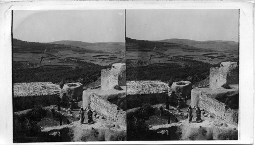 Looking Southwest from Samaria over the valley, Palestine