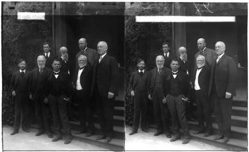 Booker T. Washington and distinguished guests. Tuskegee Institute, Alabama