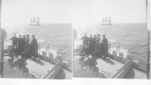 French Ship Rounding Cape Horn. South America