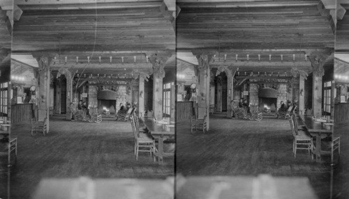 Interior of Lobby, Bryce Canyon Lodge. Utah