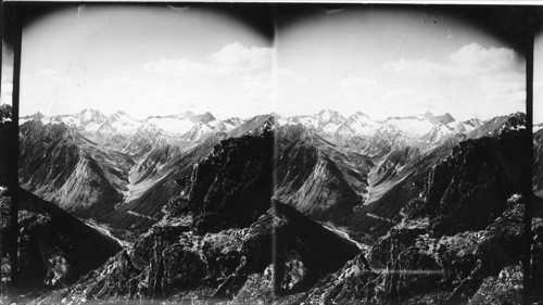 Illecillewaet Valley and timeless [spelling?] Peaks of the Selkirk Range Glacier, B.C., Canada