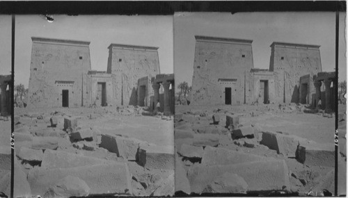 The Pylon, Temple of Isis on Island of Philae, Egypt