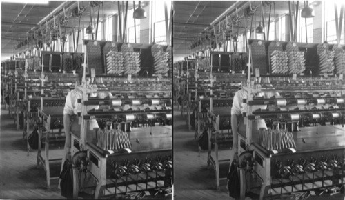 Quill winding for the filling - silk weaving plant, Paterson, N.J