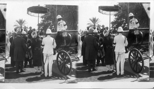 Prince of Wales. India. H.R.H. Bidding Farewell to Khan of Khaipur after Visit to Karachi