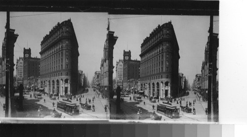 Market (left) and Post Streets, looking west San Francisco, Cal