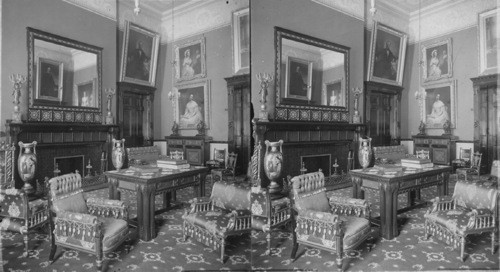 The Red Room, Private Parlor and Reception of the Ladies of the White House. Washington D.C